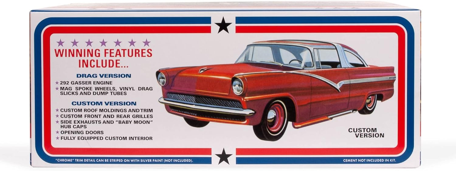 AMT 1956 Ford Victoria Hardtop 125 Kit de modelo a escala 125