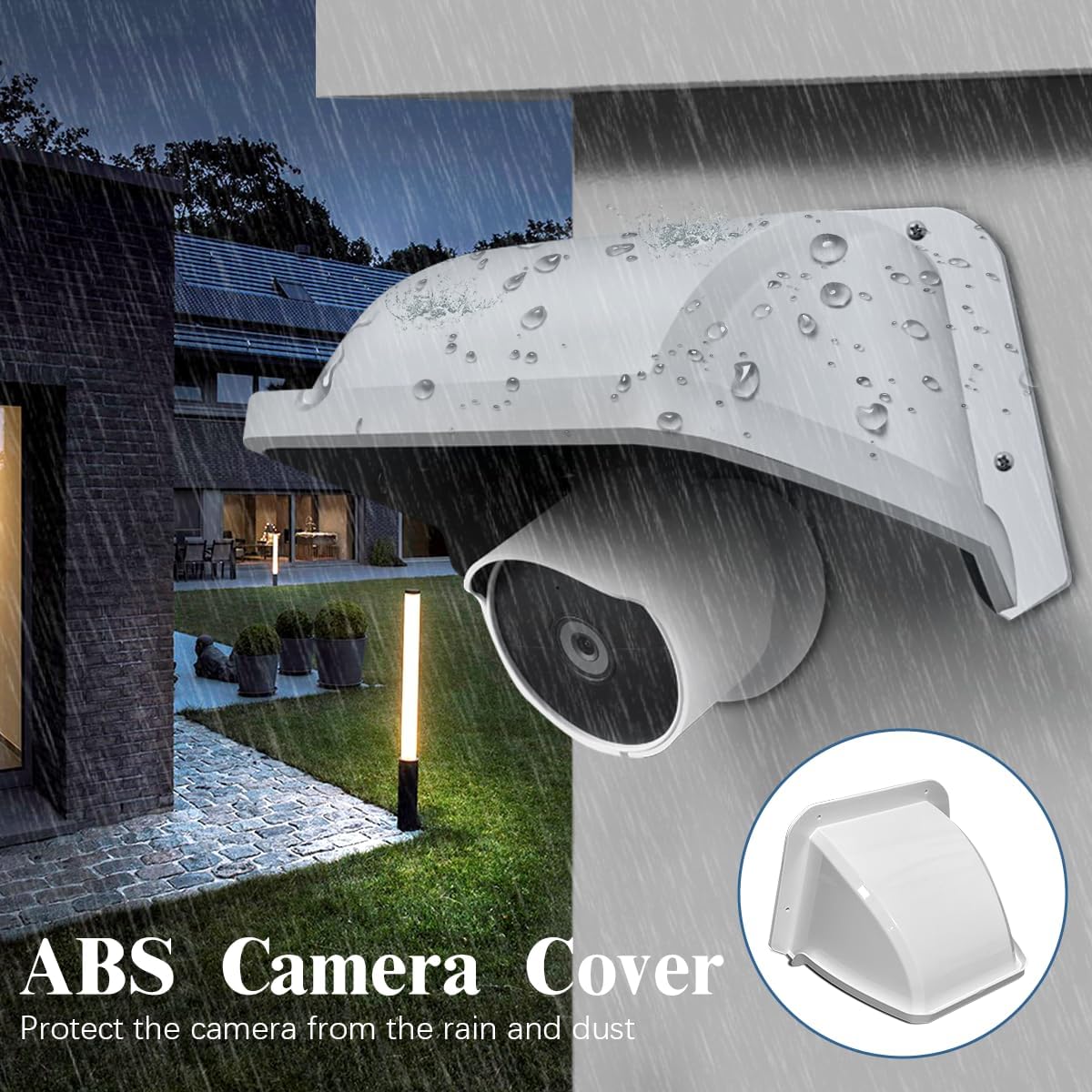 WEILAILIFE Funda universal para cámara para exteriores, plástico ABS resistente a la intemperie, pantalla de seguridad para domo, bala, cámaras