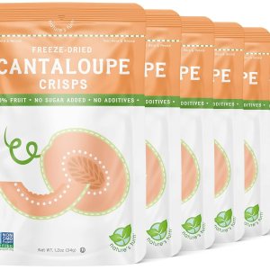 Nature’s Turn Snacks de frutas liofilizadas, patatas fritas de melón, paquete de 6 (1.2 onzas cada uno) Nature’s Turn Snacks de frutas liofilizadas, patatas fritas de melón, paquete de 6 (1.2 onzas cada uno)
