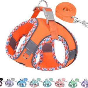 AIITLE Juego de arnés y correa para perro, arnés para cachorro sin tirones con malla súper transpirable, arnés reflectante ajustable para mascotas AIITLE Juego de arnés y correa para perro, arnés para cachorro sin tirones con malla súper transpirable, arnés reflectante ajustable para mascotas