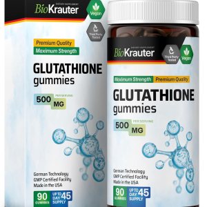BIO KRAUTER Gomitas de L-glutatión  500 mg  Suplemento orgánico de glutatión reducido para desintoxicación hepática, inmune y apoyo de la piel BIO KRAUTER Gomitas de L-glutatión  500 mg  Suplemento orgánico de glutatión reducido para desintoxicación hepática, inmune y apoyo de la piel