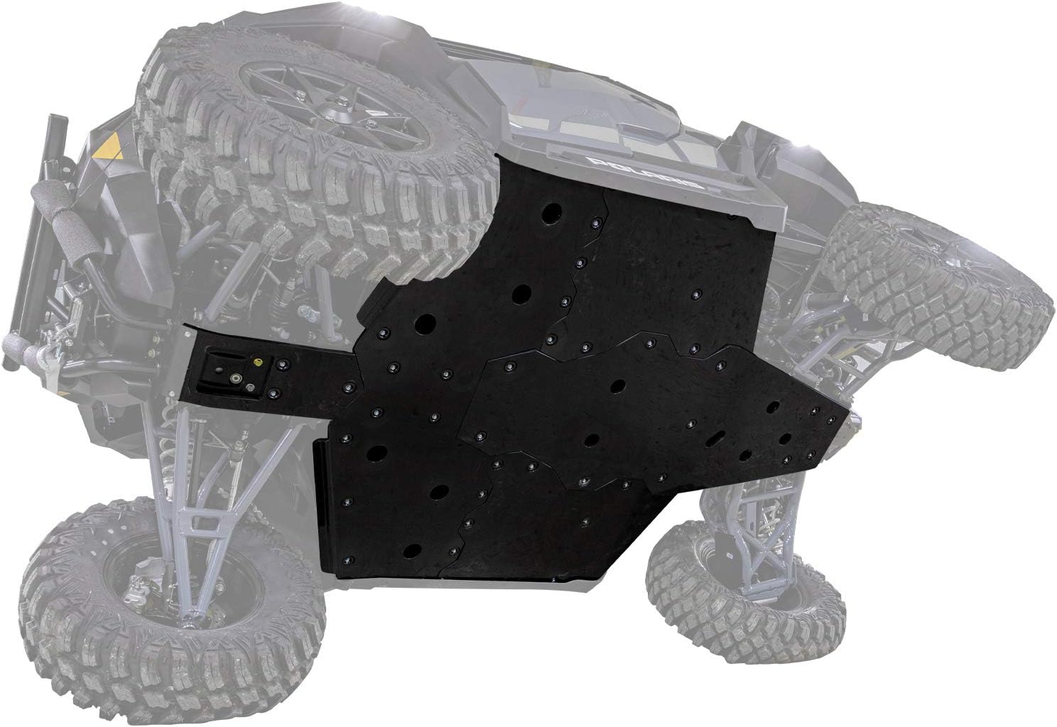 SuperATV Placa deslizante UHMW de 12 pulgada de grosor para Polaris General 1000 2016+ (no es compatible con modelos XP)  Protege completamente el