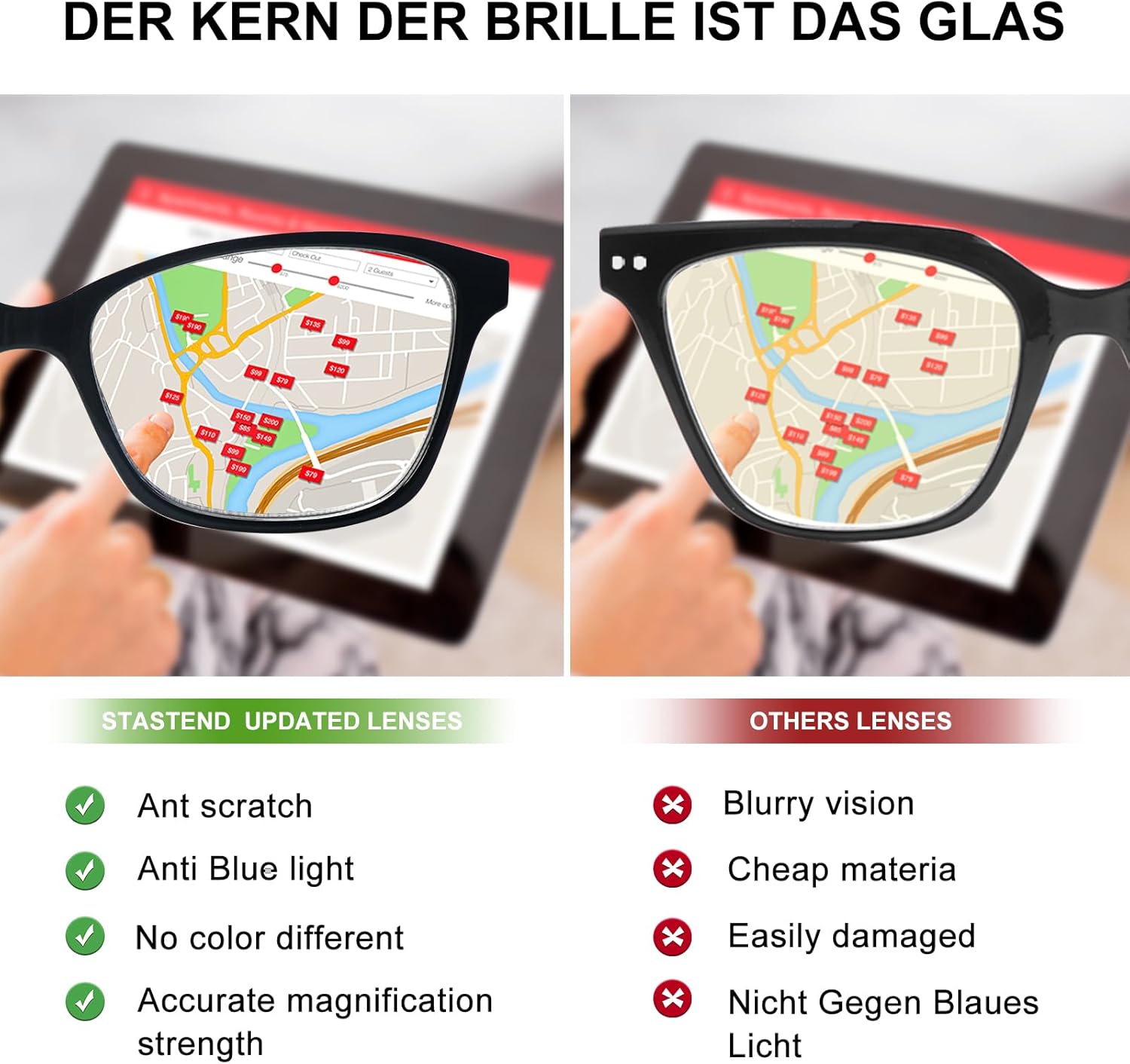 Paquete de 4 lentes de lectura progresivos multienfoque para mujeres y hombres, bisagra de resorte, bloqueo de luz azul, lectores