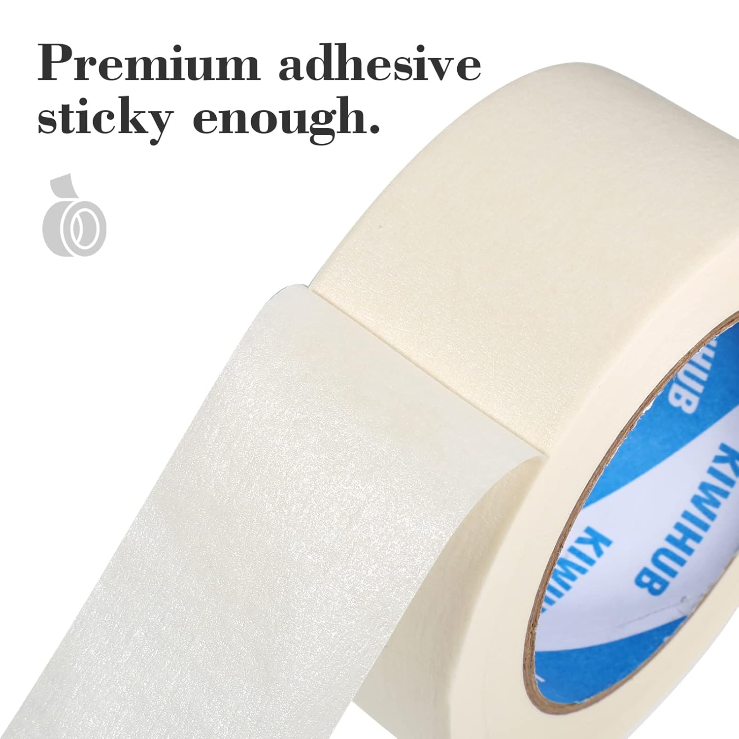 Cinta adhesiva blanca para pintores, 2 pulgadas x 60 yardas, cinta adhesiva mediana para pintura, etiquetado, manualidades, decoración del hogar y