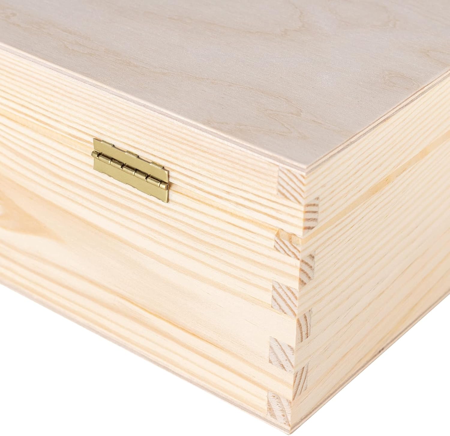 Caja de madera de vino sin pintar para almacenamiento de regalo, 2 botellas, 13.77 x 7.87 x 3.93 pulgadas, soporte de madera natural, caja de lujo