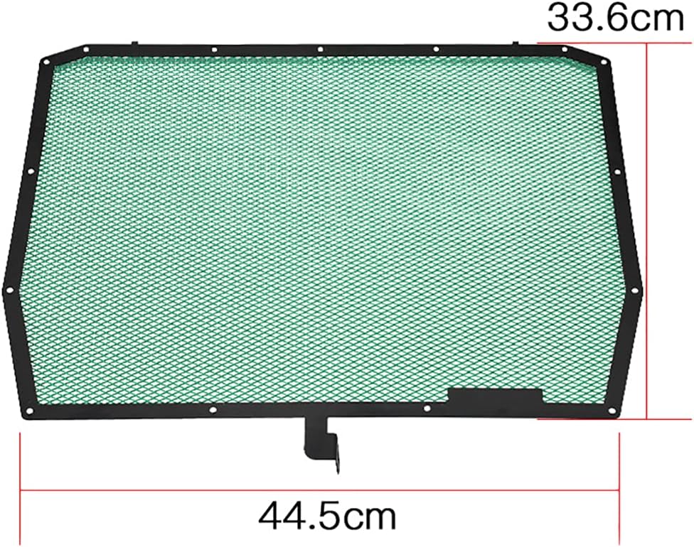 Protector de radiador de motocicleta compatible con Kawasaki ZH2 H2-SX H2R (negro)