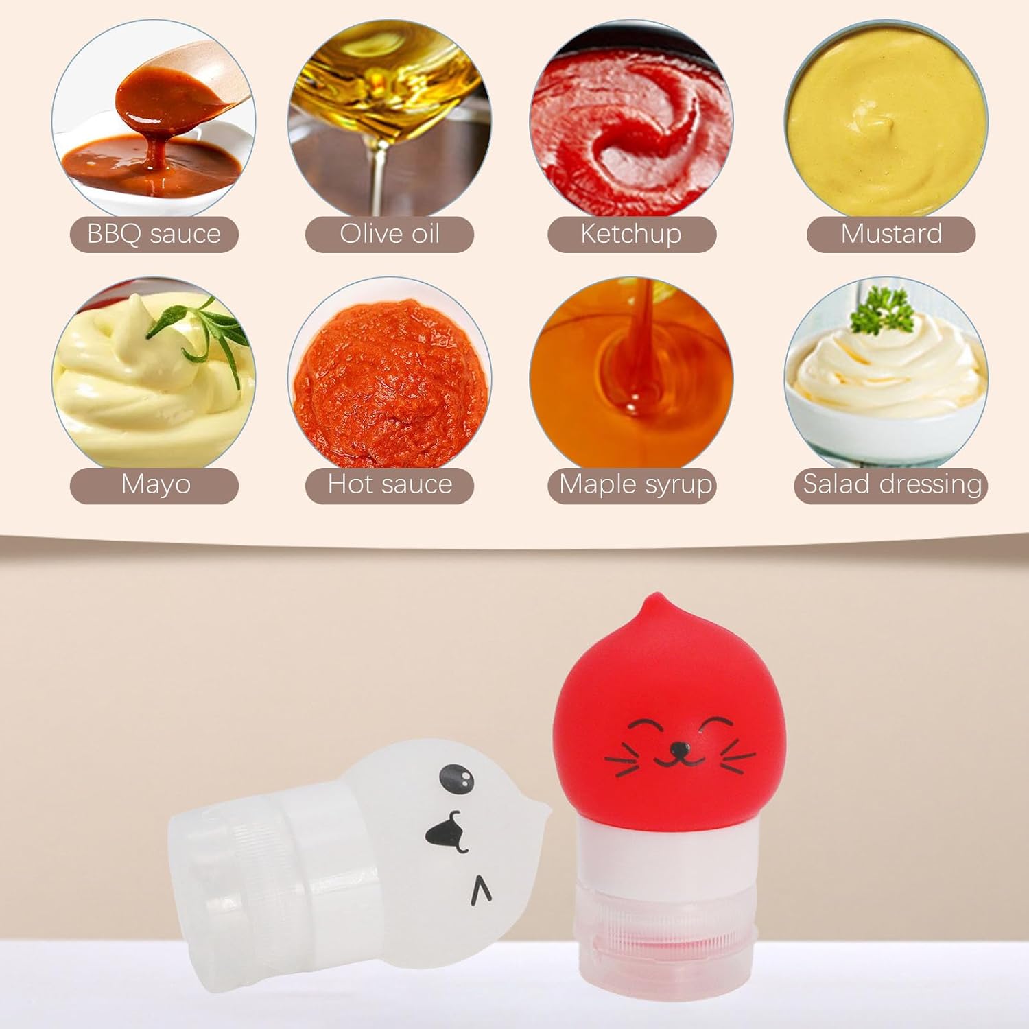 Paquete de 4 botellas de aderezo de ensalada de 1.3 onzas con cepillo de limpieza, recipiente pequeño para aderezo de ensalada para llevar, botellas