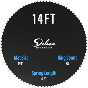 Simple Deluxe Alfombrillas de repuesto para trampolín, almohadillas de seguridad redondas para trampolín, alfombrillas de resorte de repuesto Simple Deluxe Alfombrillas de repuesto para trampolín, almohadillas de seguridad redondas para trampolín, alfombrillas de resorte de repuesto