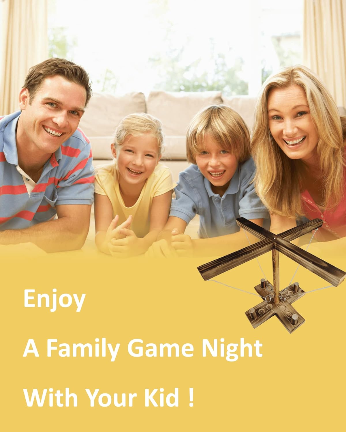 Hook and Ring Toss Game-Hookey Clash Adults Battle Fling Up to 4 Player Tabletop-Ring Game On A String Ringo- Outdoor Games-Bar