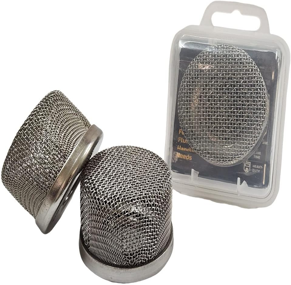 Cosmostar – Colador de entrada de acero inoxidable para pulverizador de pintura sin aire, compatible con manguera de succión 795 1095 1595 Ultra