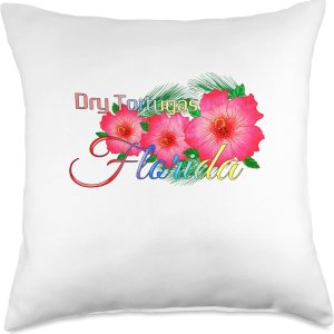 Tropical Dry Tortugas Florida Souvenirs Dry Tortugas Florida Tropical Flowers Family Vacation Throw Pillow, 18×18, Multicolor Tropical Dry Tortugas Florida Souvenirs Dry Tortugas Florida Tropical Flowers Family Vacation Throw Pillow, 18×18, Multicolor