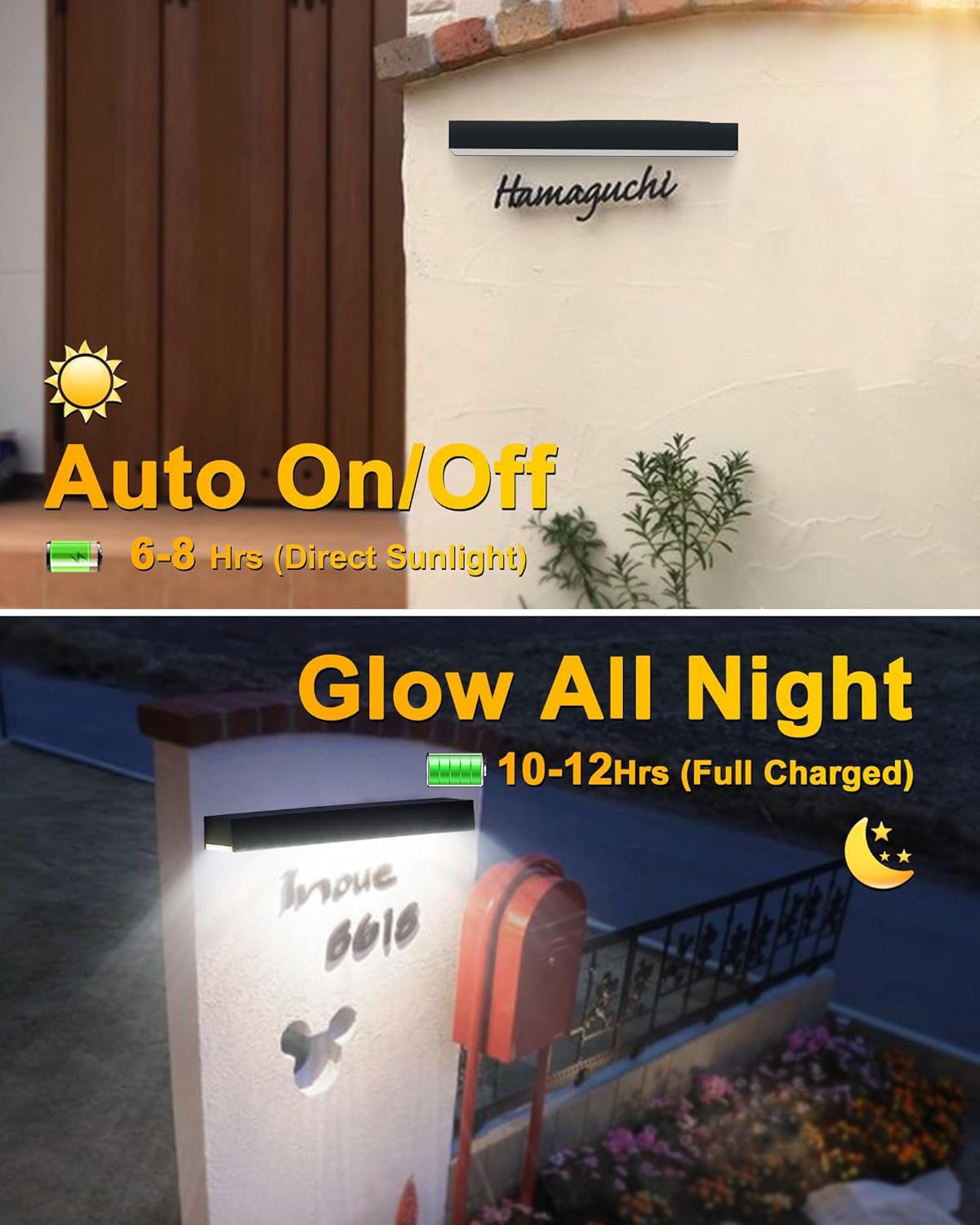 Solar Sign Light Outdoor,Solar Address Sign Lights Open House Signs for Real Estate,Outdoor Led Sign Lights Waterproof,Solar Outdoor Sign Lighting