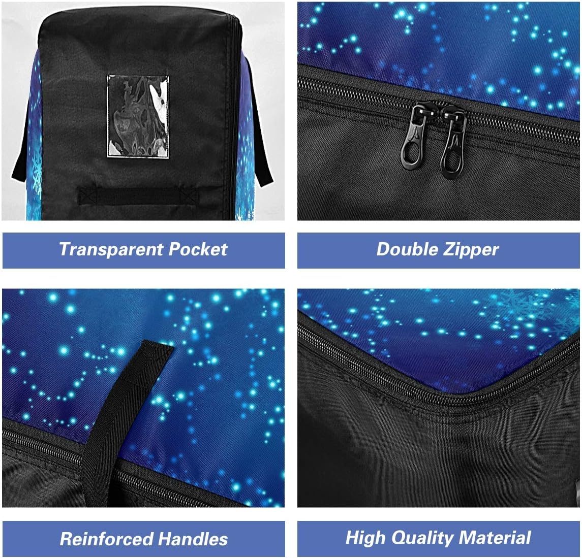 Bolsa de almacenamiento de ropa para debajo de la cama  Otoño de Acción de Gracias manta de almacenamiento grande cremallera 27.6 x 19.7 x 18