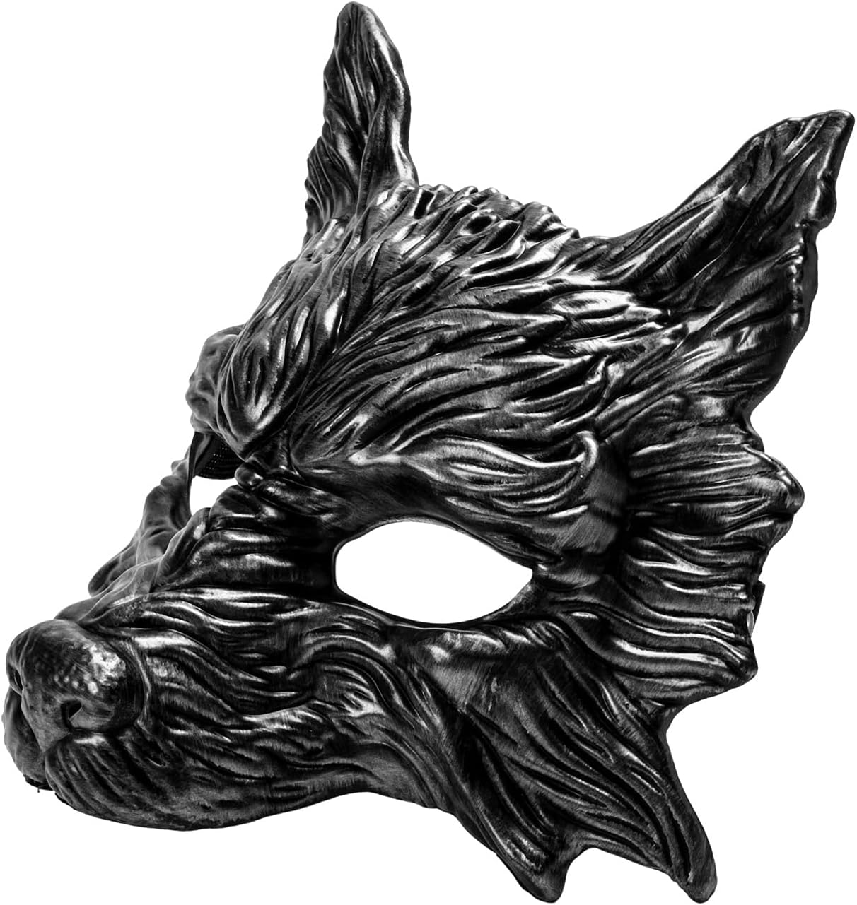 Máscara de cara completa de lobo realista de Halloween, disfraz de monstruo Louisiana Rougarou, cosplay, lobo, hombre lobo, accesorio para mascarada