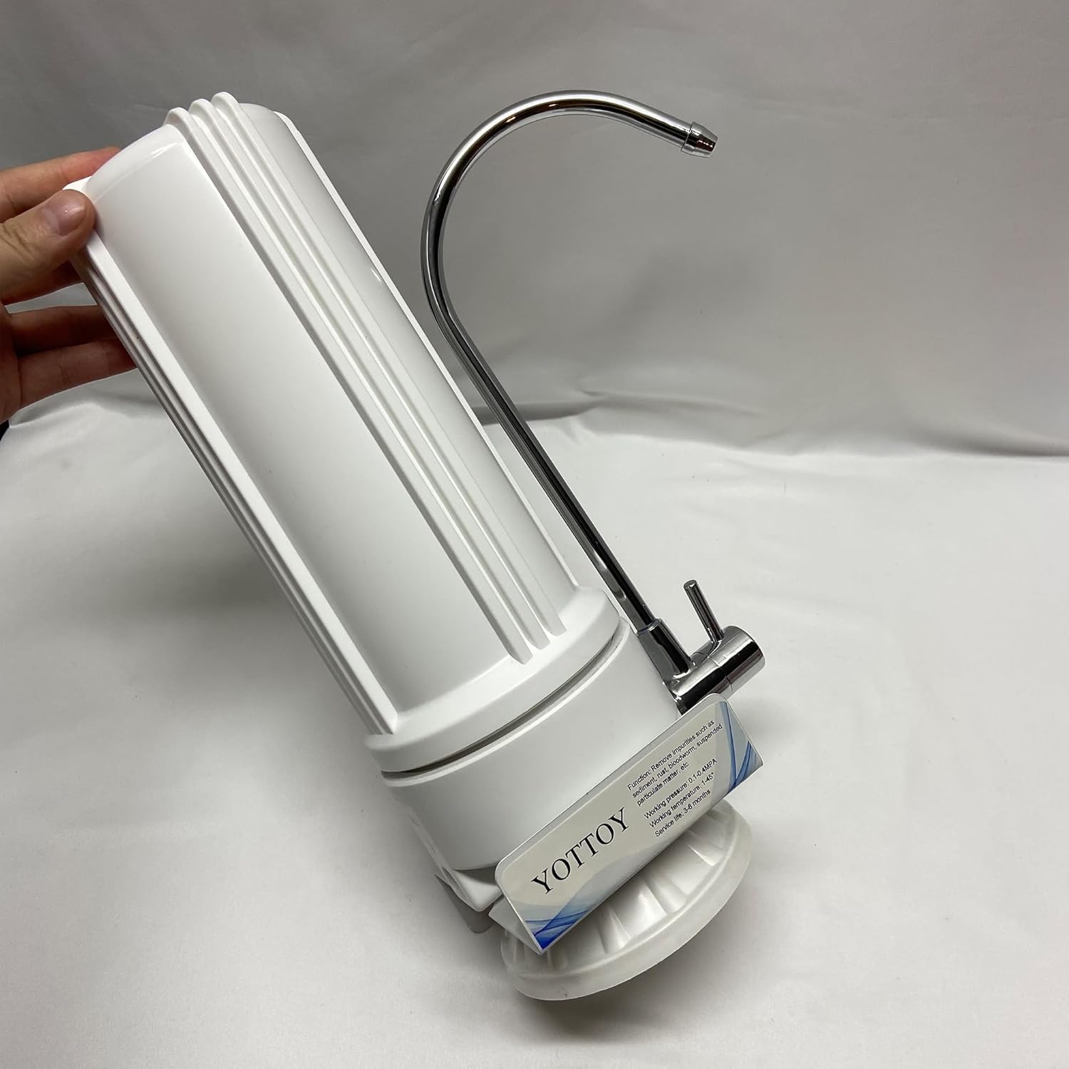 Filtros YOTTOY para grifos, sistema de filtración de agua de encimera de alta calidad, filtros de agua portátiles fáciles de usar que transforman el