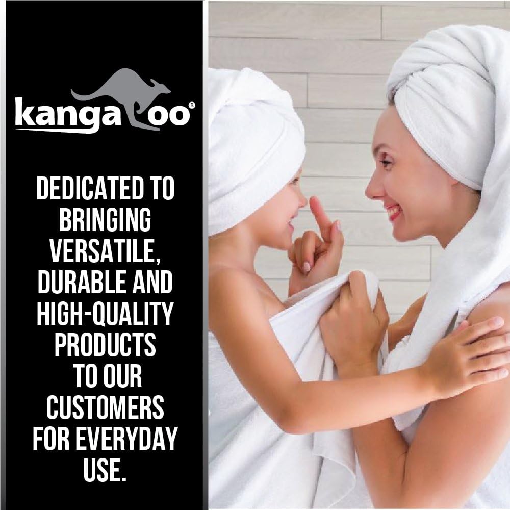 Kangaroo – Alfombra de baño de chenilla, extra suave y absorbente, lavable a máquinaseco, parte inferior fuerte, alfombrillas de felpa para el