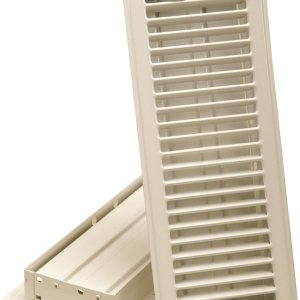Imperial Manufacturing RG0244 Registro de piso con listones de 4 x 10 pulgadas, almendra Imperial Manufacturing RG0244 Registro de piso con listones de 4 x 10 pulgadas, almendra