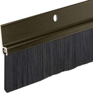 Randall Manufacturing Co., Inc  Barridos de puerta  Aluminio y cepillo  Barridos de cepillo para huecos de hasta 1 12 pulgadas  Borde marrón con Randall Manufacturing Co., Inc  Barridos de puerta  Aluminio y cepillo  Barridos de cepillo para huecos de hasta 1 12 pulgadas  Borde marrón con