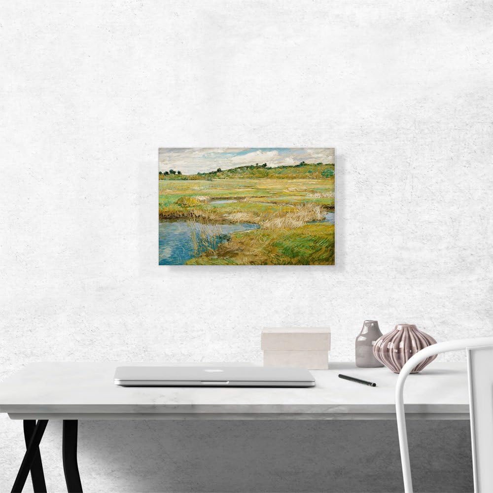 ARTCANVAS The Concord Meadow – Concord, Massachusetts 1891 Canvas Art Print Stretched Framed Painting Picture Poster Giclee Wall Decor by Childe