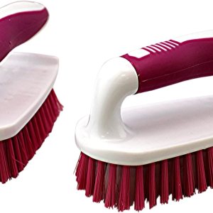 Dependable Industries Inc. Essentials Cepillo de limpieza cómodo con agarre de goma y cerdas rígidas flexibles resistentes para baño, ducha, Dependable Industries Inc. Essentials Cepillo de limpieza cómodo con agarre de goma y cerdas rígidas flexibles resistentes para baño, ducha,