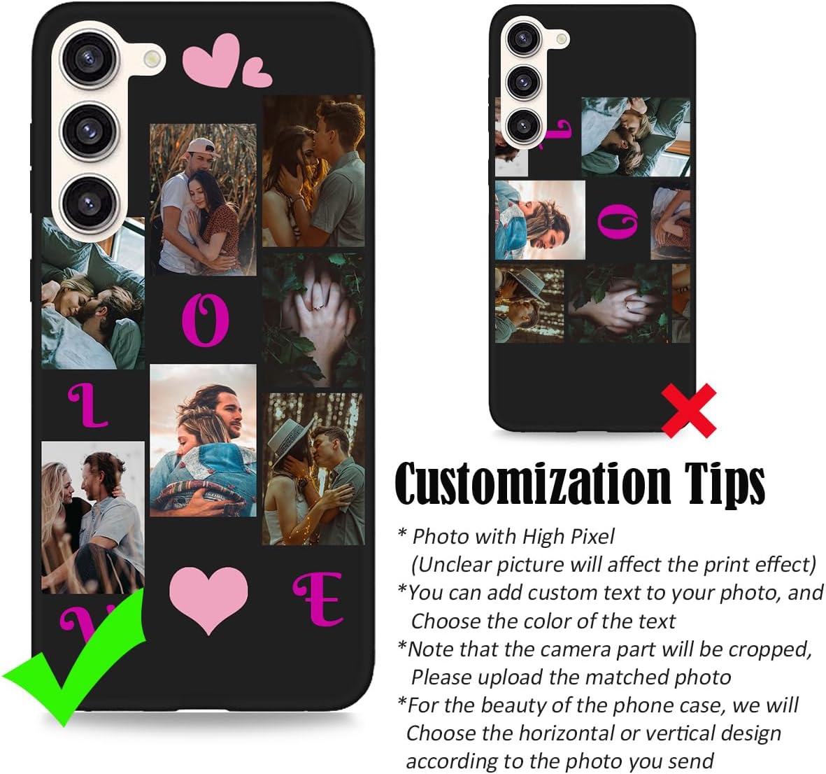 Funda con foto personalizada para Samsung Galaxy S23 Plus con nombre de logotipo de imagen, texto y logotipo, protector suave para S 23+ 23plus,