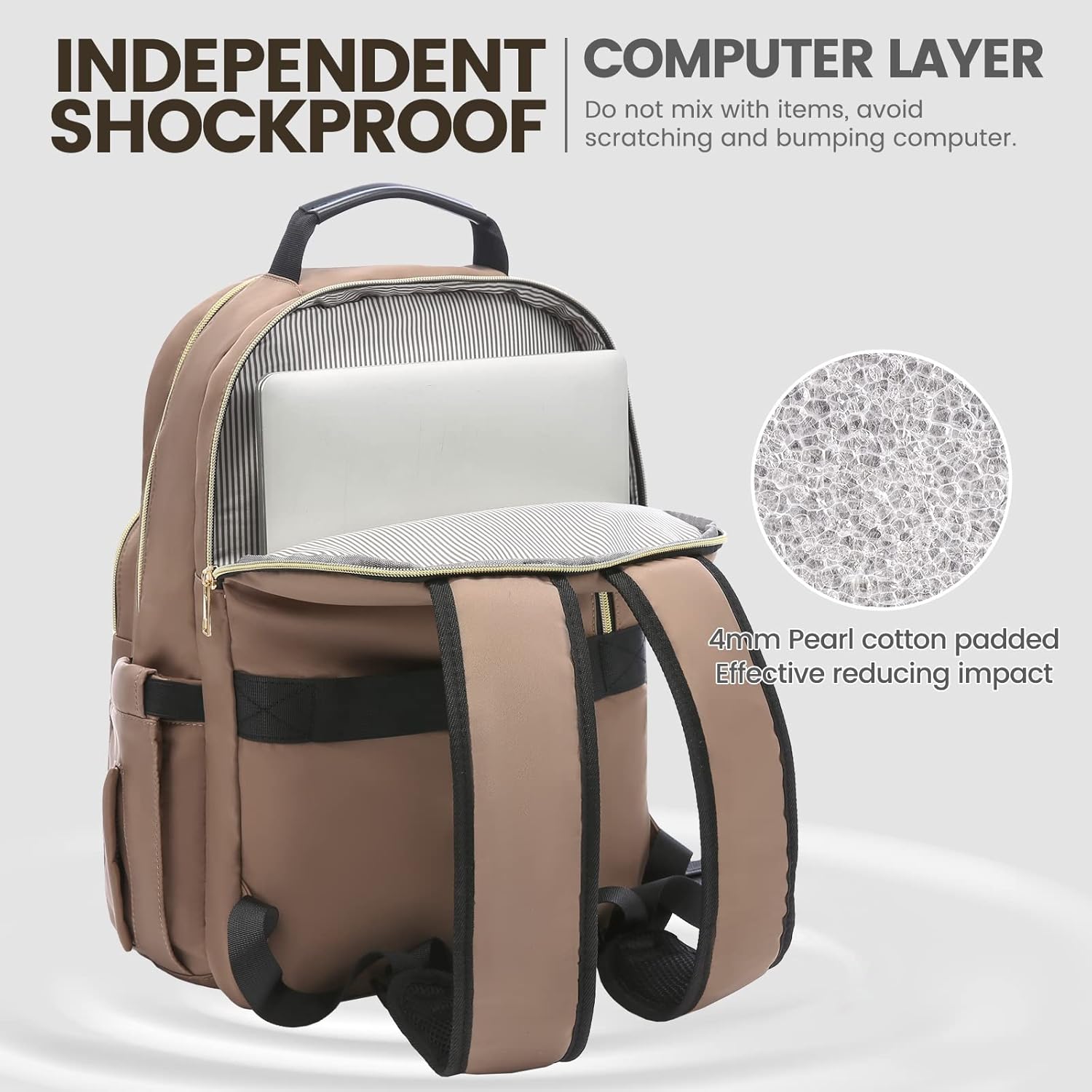 LOVEVOOK Mochila para laptop de 17.3 pulgadas para mujer, bonita mochila de viaje para mujer, bolsa profesional para computadora portátil,