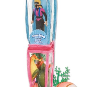 Wild Republic Figura de acción femenina tubo de buceo, juguetes oceánicos, recuerdos de fiesta bajo el mar, embalaje con cierre de cremallera, 7 Wild Republic Figura de acción femenina tubo de buceo, juguetes oceánicos, recuerdos de fiesta bajo el mar, embalaje con cierre de cremallera, 7