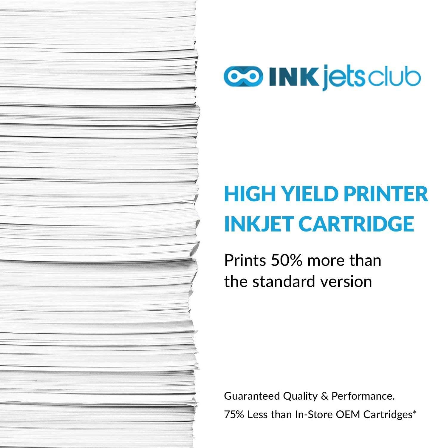 INKjetsclub Compatible con 932XL. Funciona con impresoras Officejet 7110 6600 6700 6100 7612 7610. Paquete de 2 (negras)