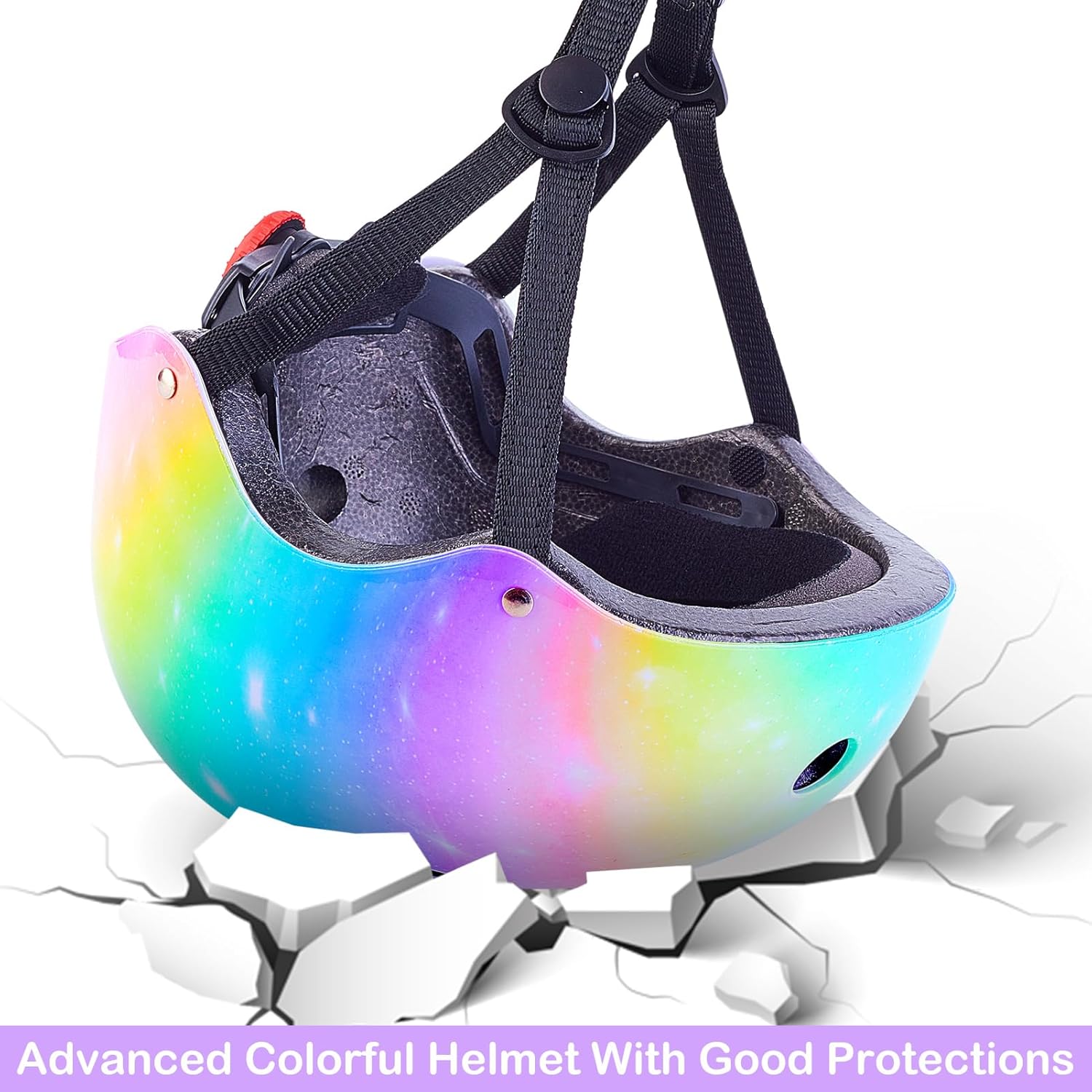 Kids Helmet Adjustable Toddler Helmet Durable Kids Bike Helmet for Girls Boys Colorful Bicycle Helmet for Cycling Skateboard Skating Scooter, 3-5-8
