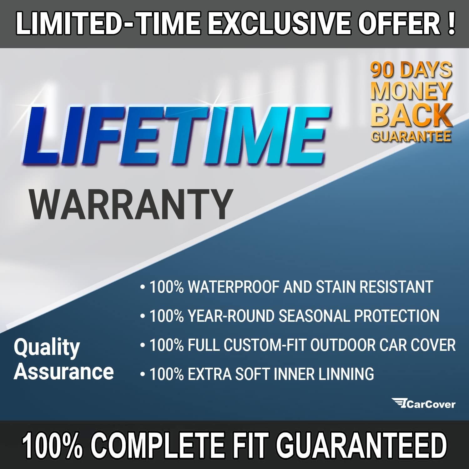 iCarCover Funda de automóvil premium para Nissan Armada 2004-2022, impermeable, para todo tipo de clima, lluvia, nieve, rayos UV, protector de
