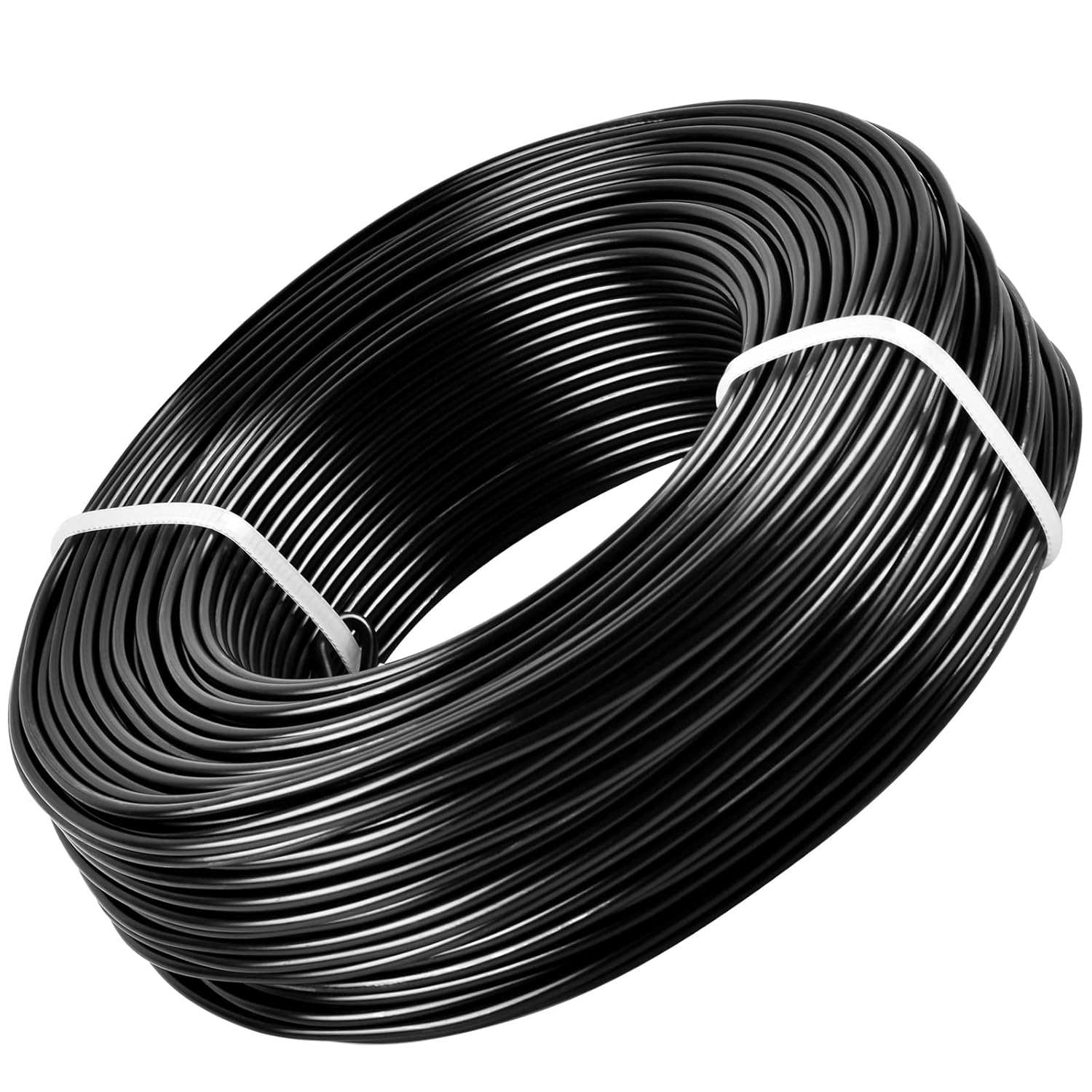 Alambre de aluminio negro de calibre 12 anodizado para joyería, manualidades, cuentas de aluminio de color floral para manualidades de joyería
