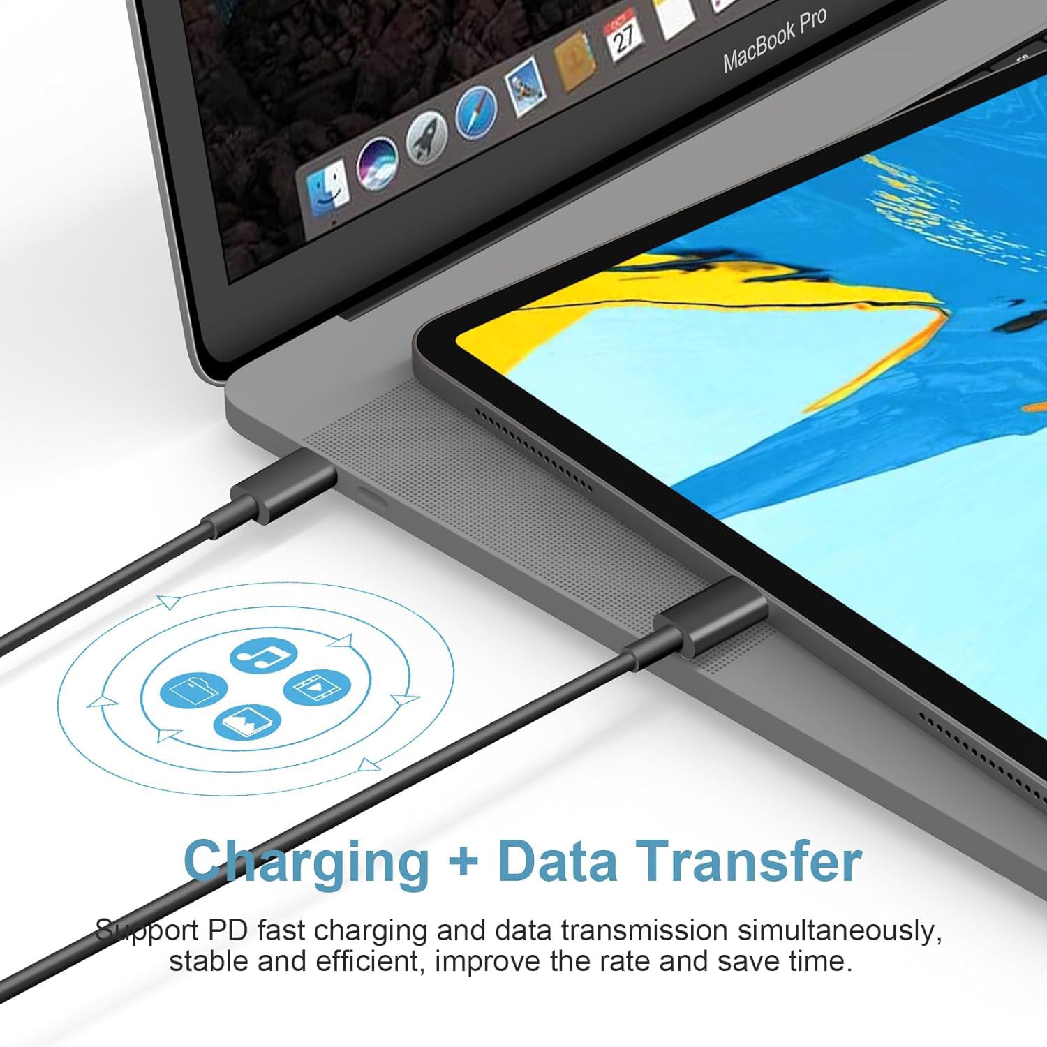 PRO 5ft USB-C Cable Compatible with Your Xiaomi 12S Ultra Hi Powered Cable (Black 1.5M)