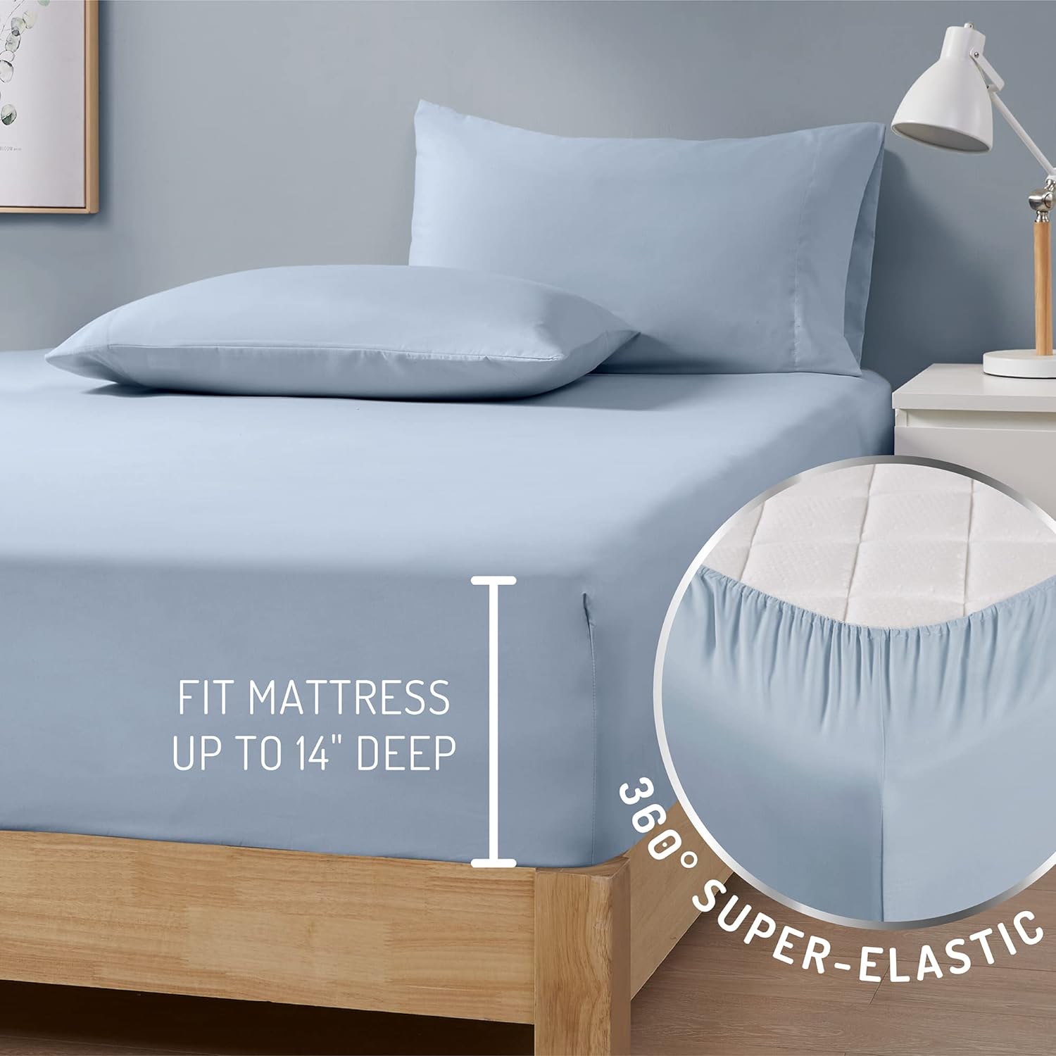 Degrees of Comfort Coolmax – Juego de sábanas refrescantes para cama de tamaño individual, absorben la humedad para sudores nocturnos, la mejor