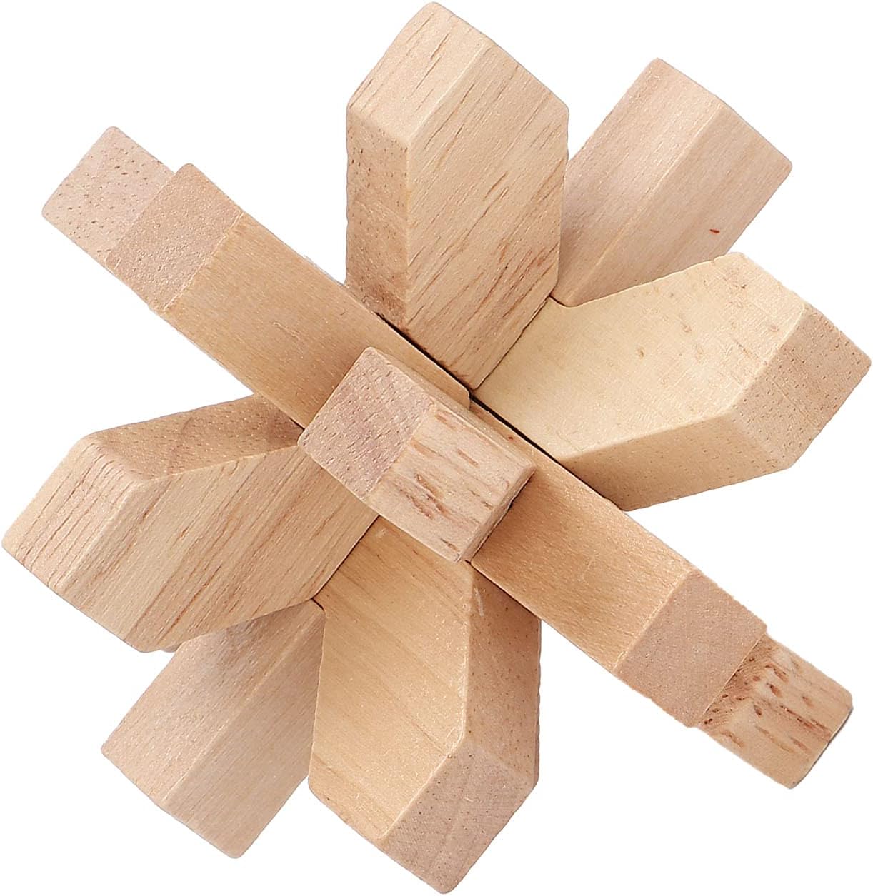Rompecabezas de madera para el cerebro, rompecabezas de desenmarañamiento de bloqueo, rompecabezas de madera entrelazados, juguete de prueba de
