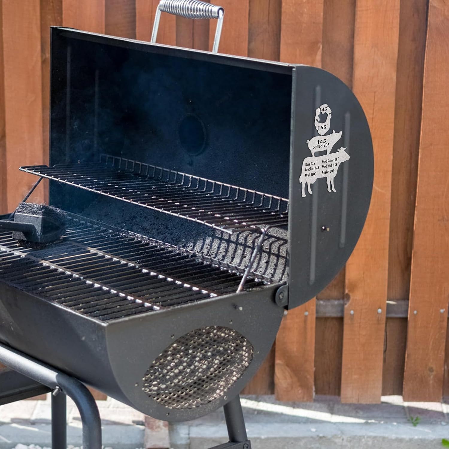 Regalo de barbacoa para hombre, fiesta de parrilla para marido, guía de temperatura de carne, guía para ahumar carne, decoración de barbacoa,