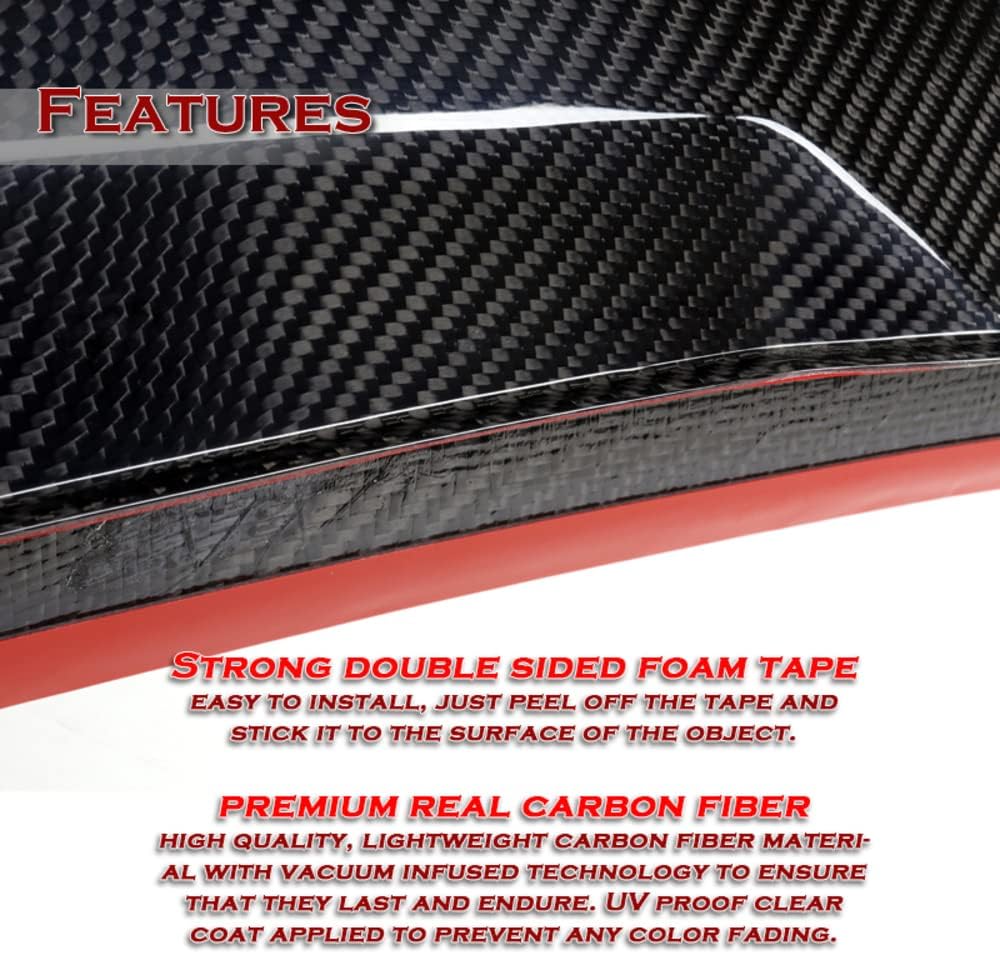Q1-TECH, Alerón de techo para ventana trasera compatible con Mercedes-Benz (W213) Clase E E53 AMG E250 E300 E350 E400 E450 E63 AMG E43 AMG, ala de