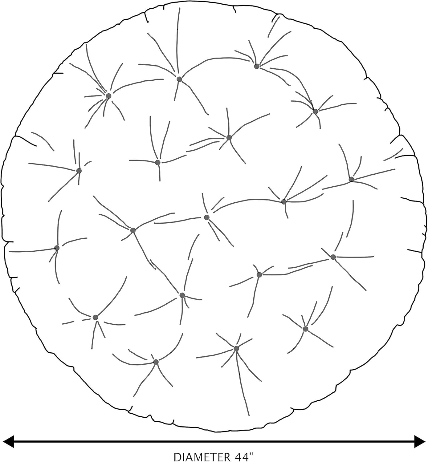 Cojín Papasan, 44 in x 44 in x 4 in, Zazzle Camel