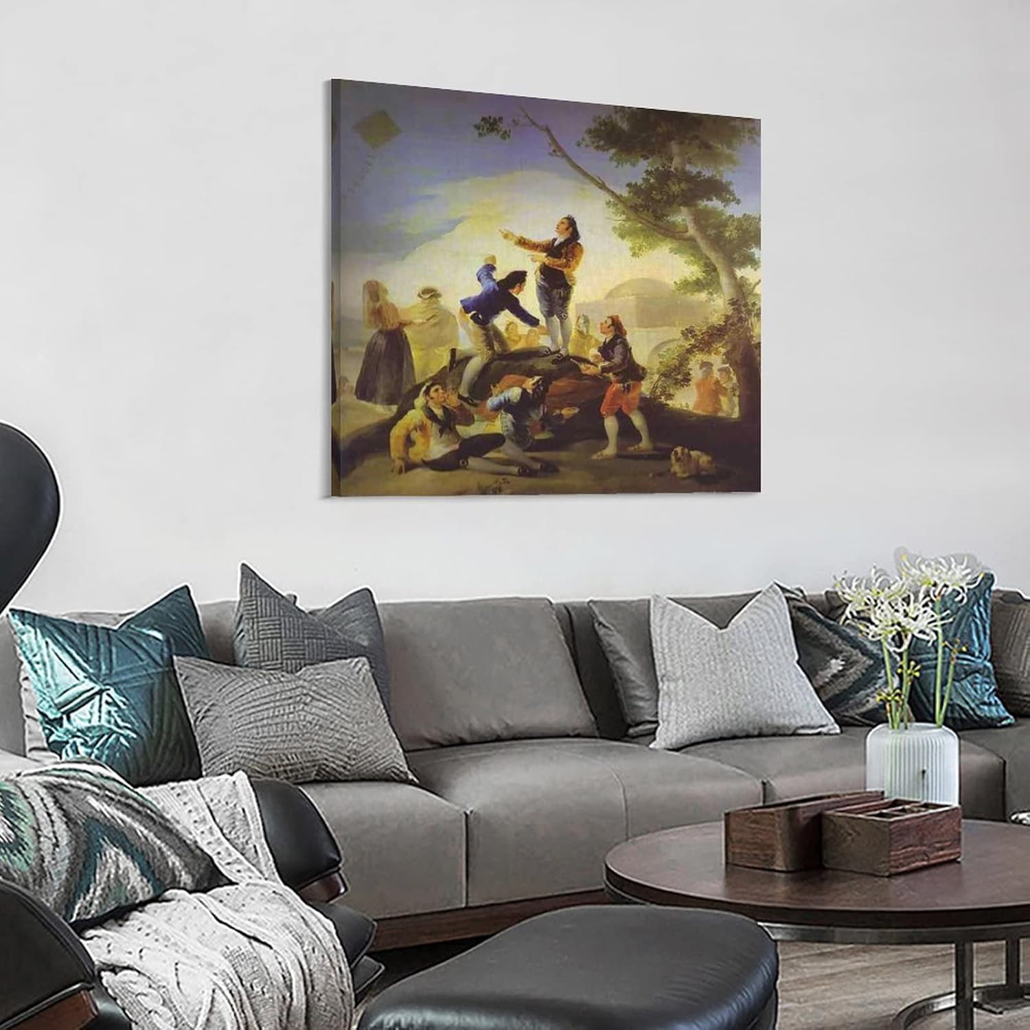 YEGAN Francisco De Goya Art Poster La Cometa Home Decor Poster Wall Art Hanging Picture Print Bedroom Decorative Painting Posters Room Aesthetic