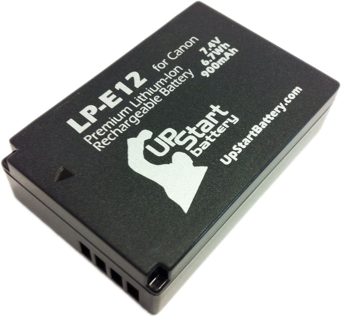 Paquete de 2 baterías de repuesto para Canon SL1 – Compatible con Canon LP-E12 batería de cámara digital – Compatible con EOS 100D EOS M (900mAh