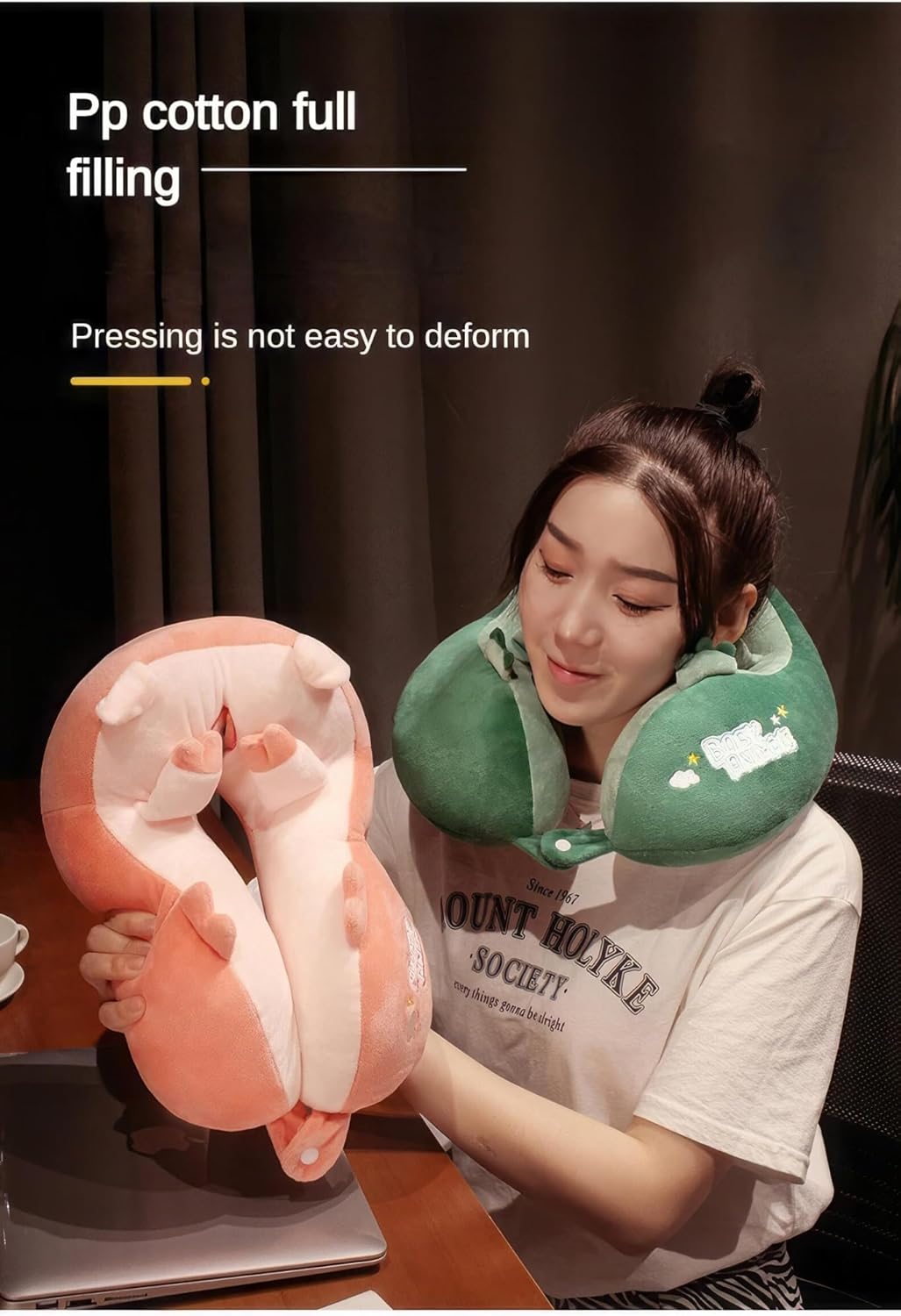 Neck Pillow, Comfortable U-Shaped Travel Pillow, Travel Memory Foam Neck Pillow, Sleeping Plane Neck Pillow, Provides Ultimate Neck Support and