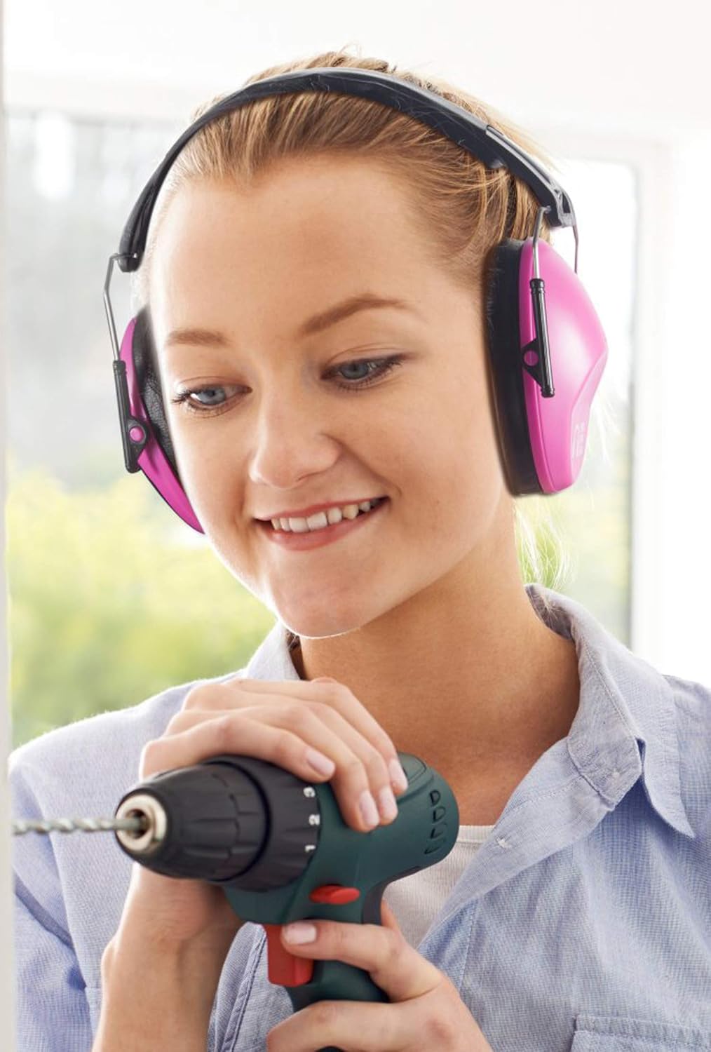 G & F Products – Protección auditiva con diseño plegable pasivo de perfil bajo 26 dB NRR y reducción de ruido de hasta 125 Db, para la diadema