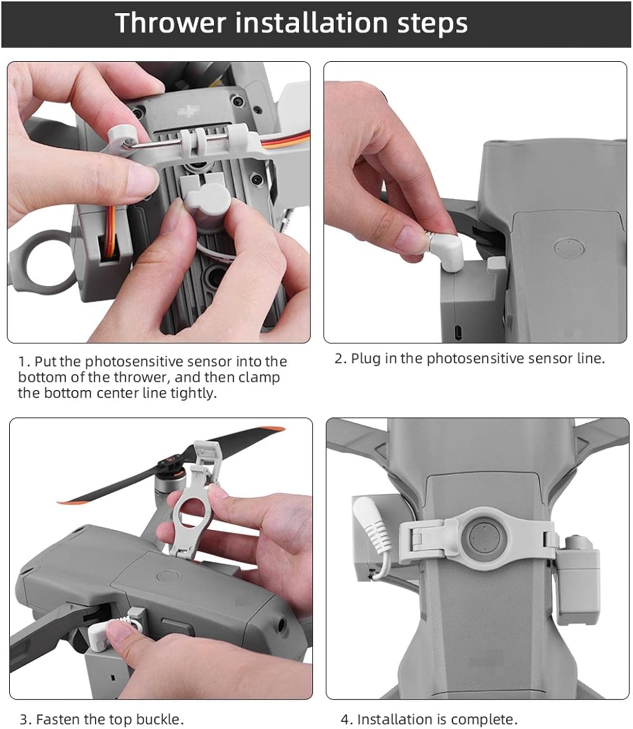 JoiJoy Transport Release and Drop Device for DJI AIR 2S Fun Activities Easy Use,Grey,9.7×8.5×5.3cm