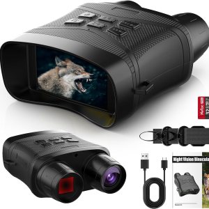 QUTOGO Binoculares de visión nocturna 4K, gafas de visión nocturna para adultos, visión nocturna infrarroja digital que puede guardar fotos y videos QUTOGO Binoculares de visión nocturna 4K, gafas de visión nocturna para adultos, visión nocturna infrarroja digital que puede guardar fotos y videos