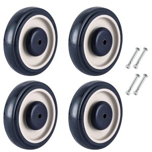 MYFULLY Kit de ruedas de repuesto para carrito de compras de 5 pulgadas, ruedas de poliuretano escalonadas y de banda de rodadura completa con MYFULLY Kit de ruedas de repuesto para carrito de compras de 5 pulgadas, ruedas de poliuretano escalonadas y de banda de rodadura completa con