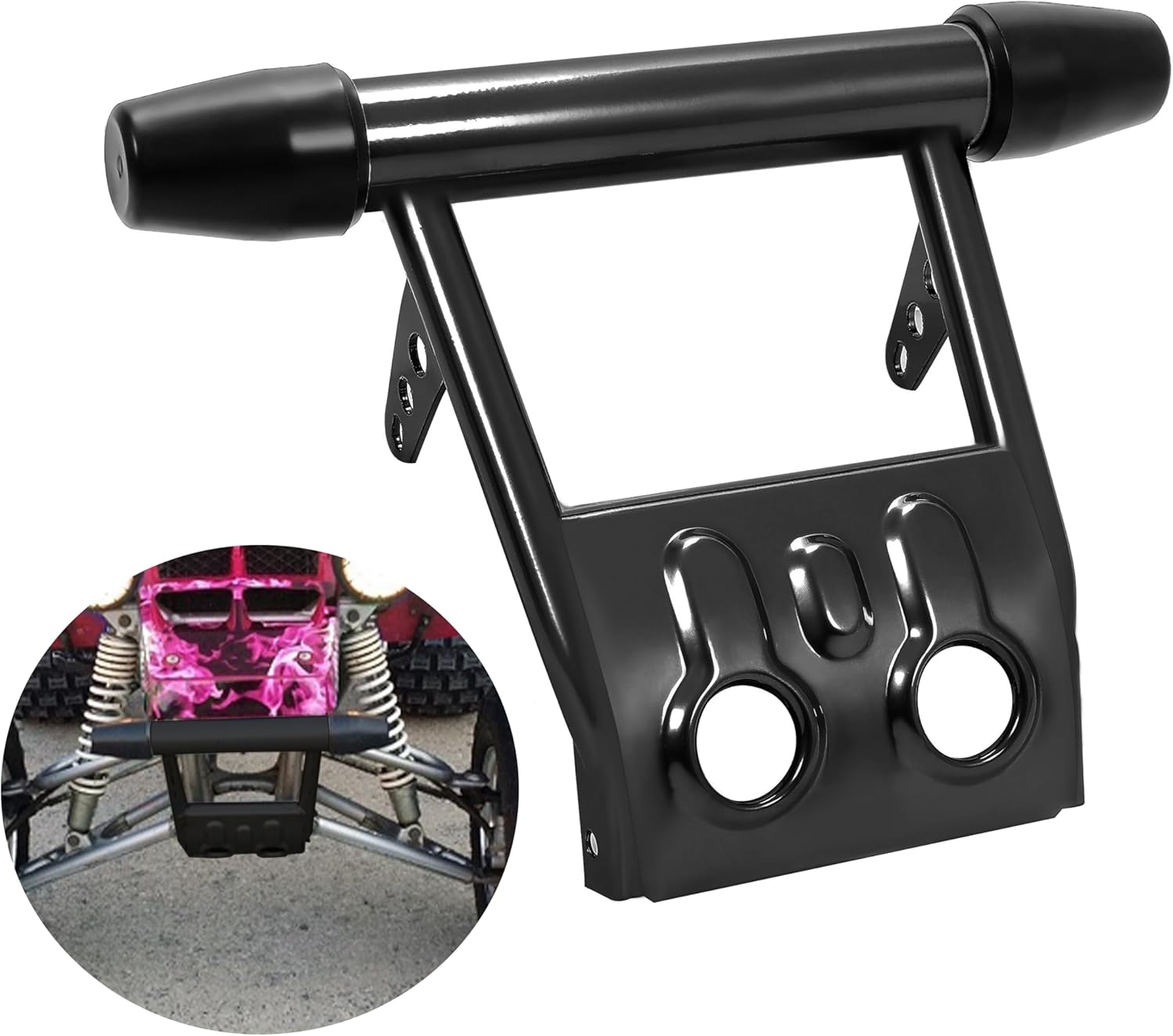 HECASA Protector de parachoques compatible con Yamaha Banshee 350 YFZ350 1987-2006 Reemplazo para 3GG2845N00P0 ATV Protector de parachoques