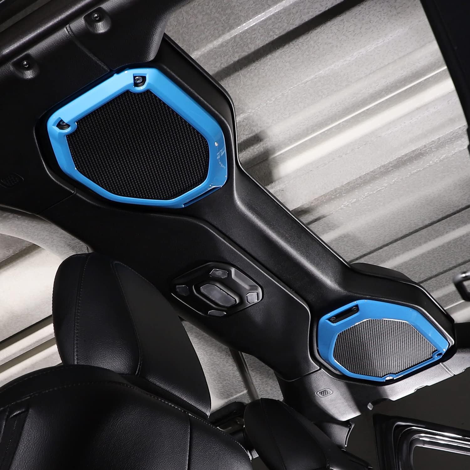 RT-TCZ Para Wrangler JL Top Roof Speaker Cover Trim para Jeep Wrangler JL JLU Gladiator JT 2018-2023 Baby Blue Accesorios interiores 2 unids