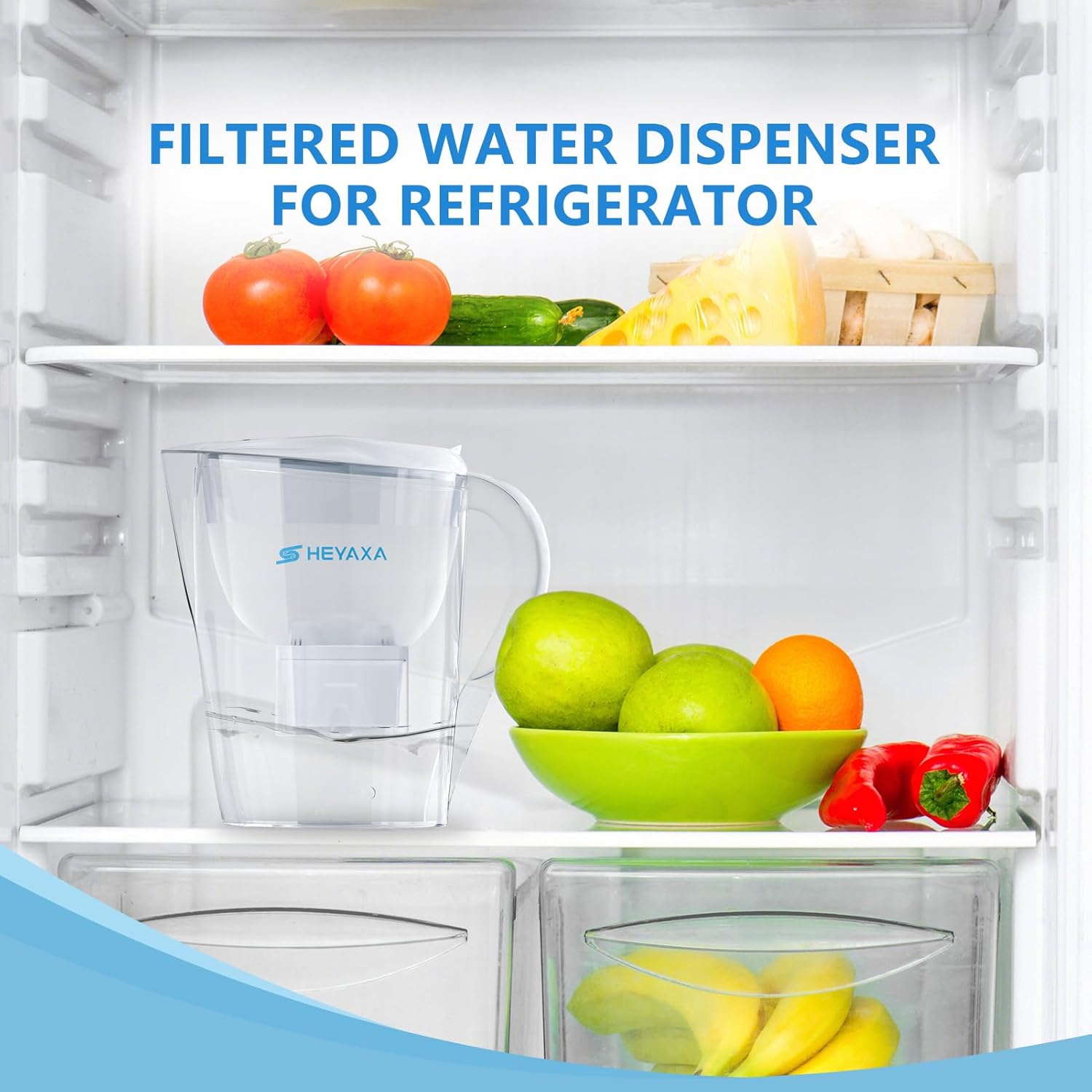 Jarras de filtro de agua para agua potable y de grifo, capacidad de 10 tazas, sin BPA, elimina flúor, cloro, plomo, productos químicos para siempre
