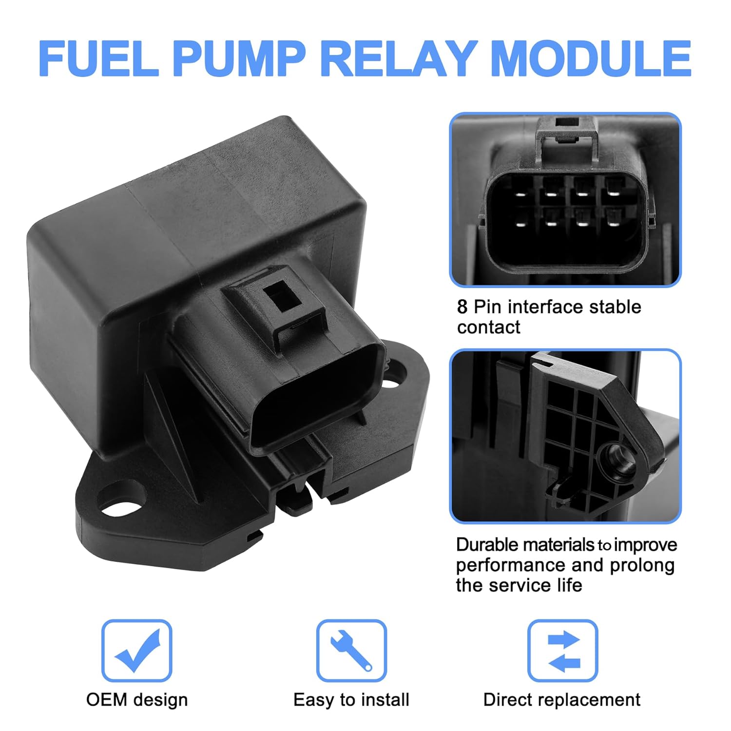 FPDM 601-225 Módulo de relé de bomba de combustible, compatible con Ford F150 E250 Flex Taurus Transit Edge Escape Expedition FusionLincolnMercury,
