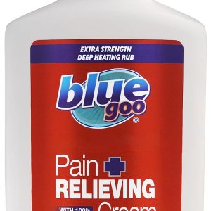 Blue Goo Crema para aliviar el dolor, para dolor de espaldacuello, dolor muscular relacionado con deportes, esguinces, distensiones, máxima fuerza, Blue Goo Crema para aliviar el dolor, para dolor de espaldacuello, dolor muscular relacionado con deportes, esguinces, distensiones, máxima fuerza,