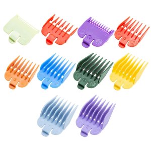 10 Color Hair Clipper Cutting Guides Replacement Set Great Fits for All Full-Size ClippersTrimmers 10 Color Hair Clipper Cutting Guides Replacement Set Great Fits for All Full-Size ClippersTrimmers